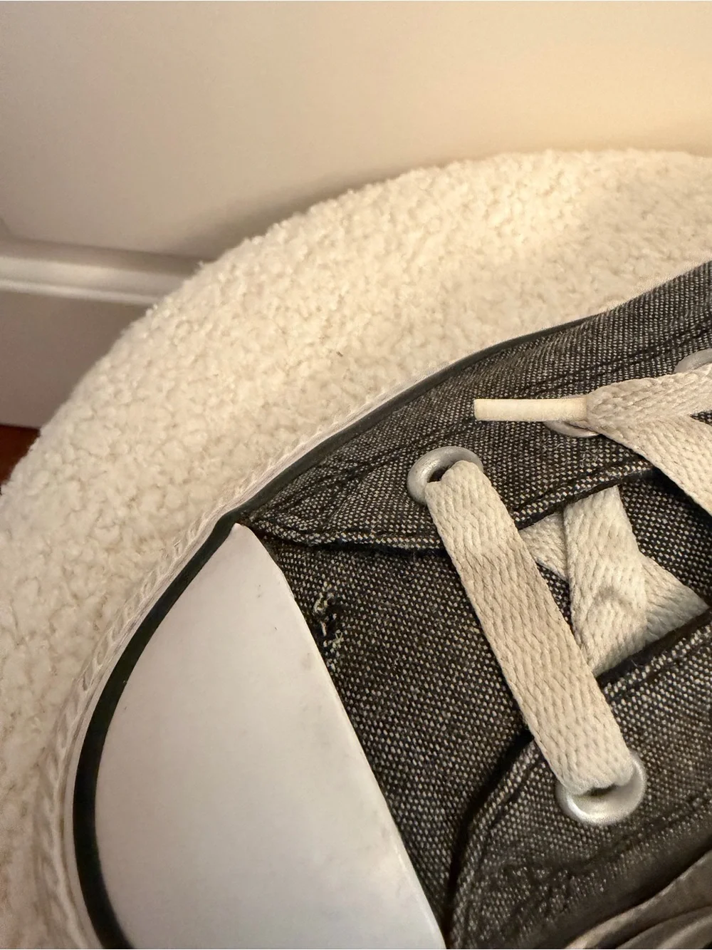 Converse Kids Low Top Sneakers in Charcoal Gray and White